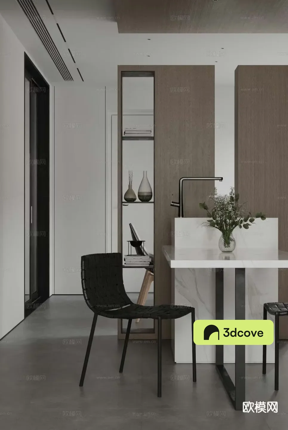 Modern minimalist restaurant