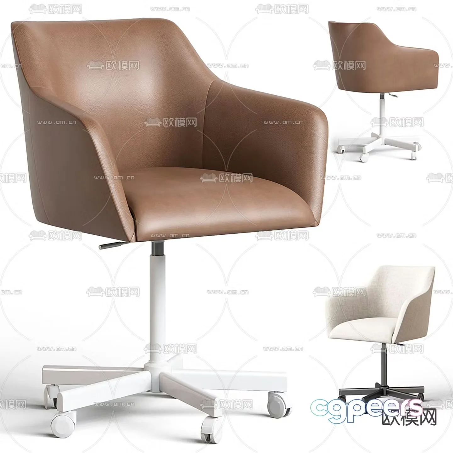 ikea office chair staff chair 3d model