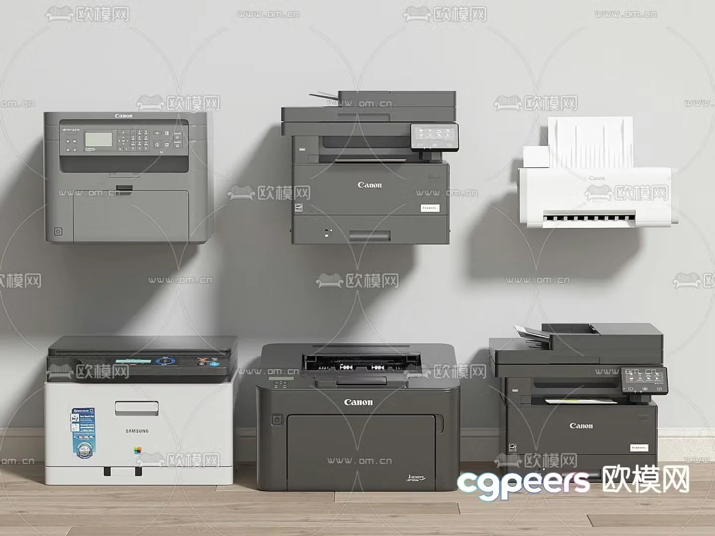 printer copier scanner 3d model