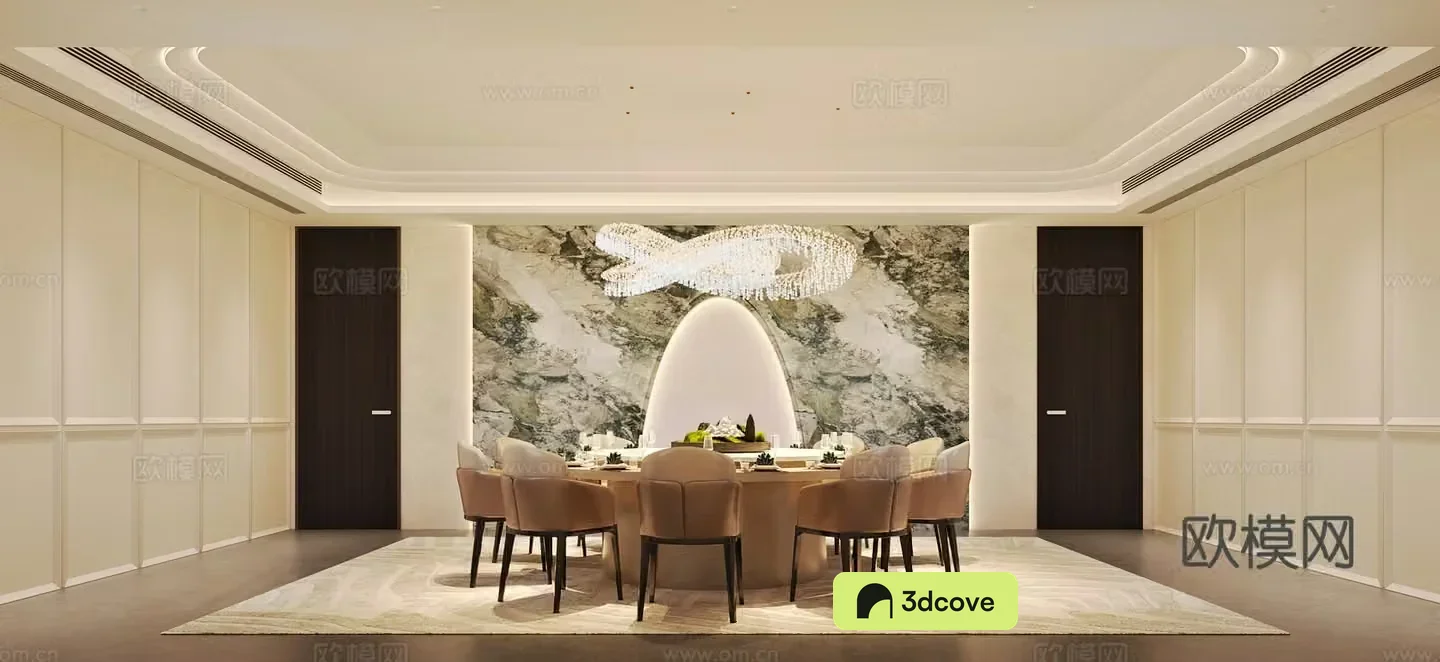 Modern restaurant private room