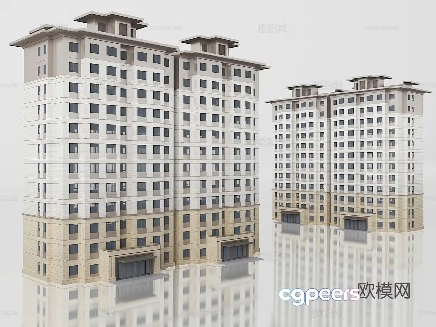 Building exterior 3d model