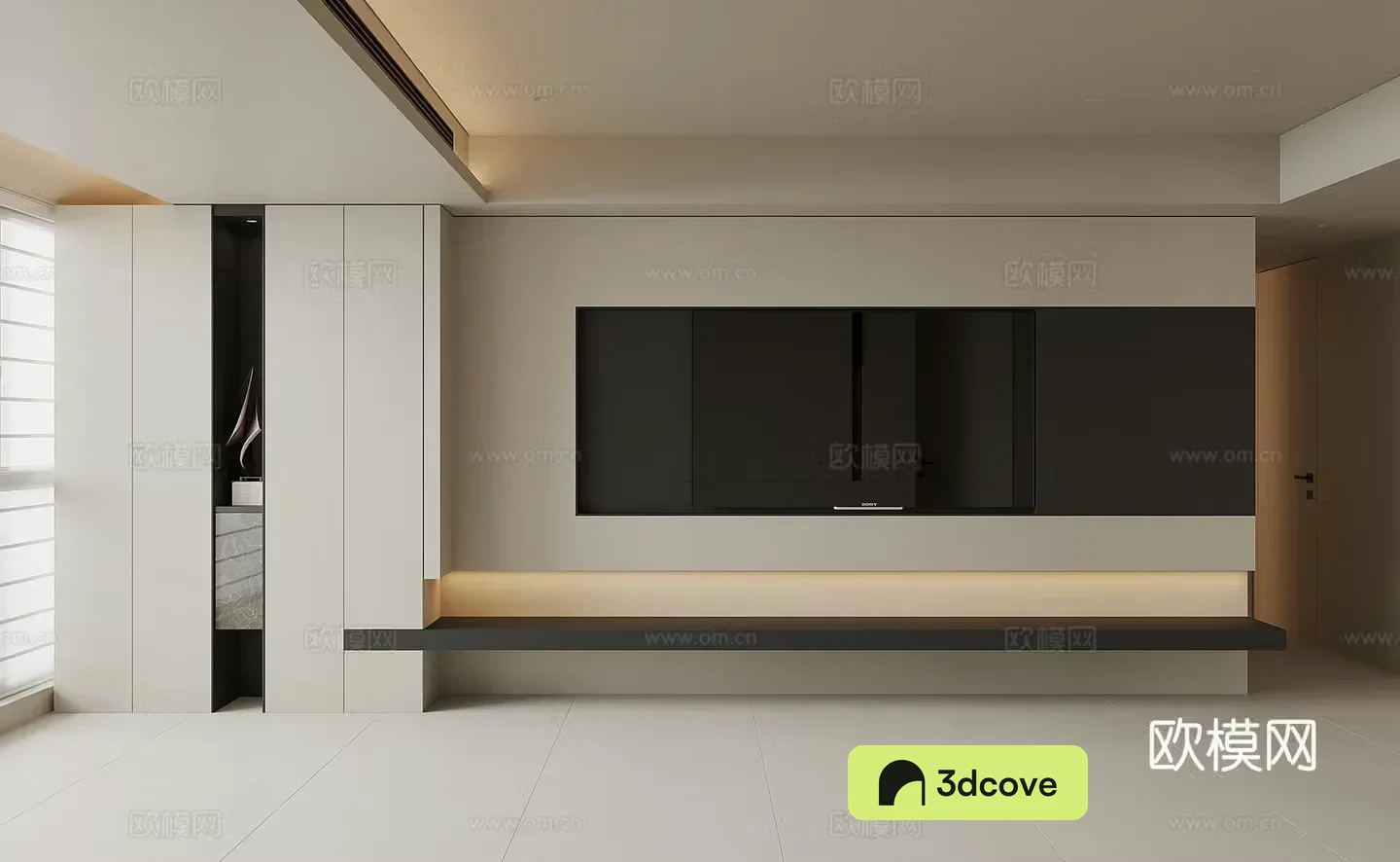 Modern background wall