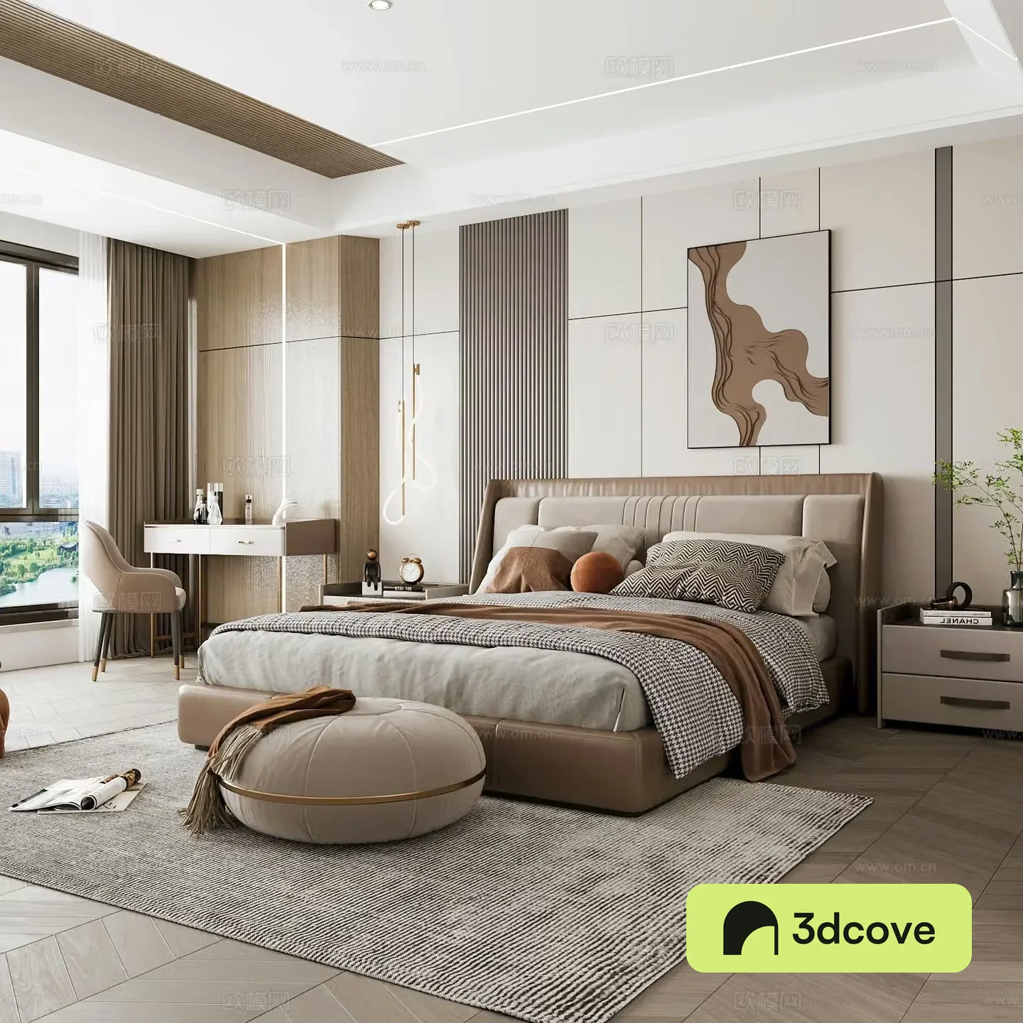 Modern home bedroom Modern bedroom Italian bedroom Simple bedroom Italian bed