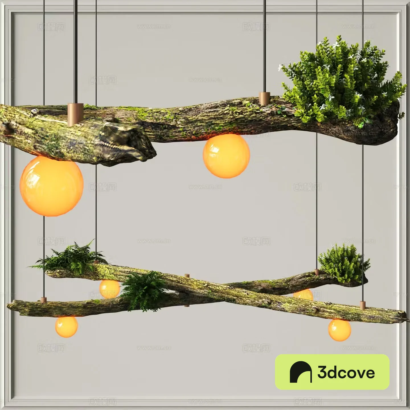 Wabi-sabi chandelier dead wood chandelier