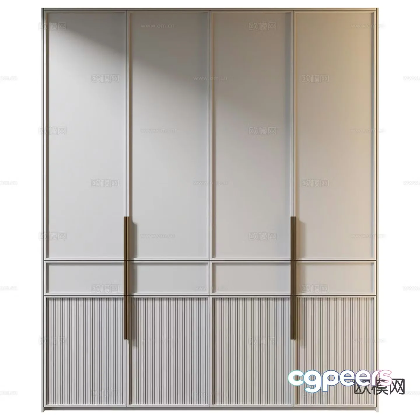 modern wardrobe wardrobe 3d model