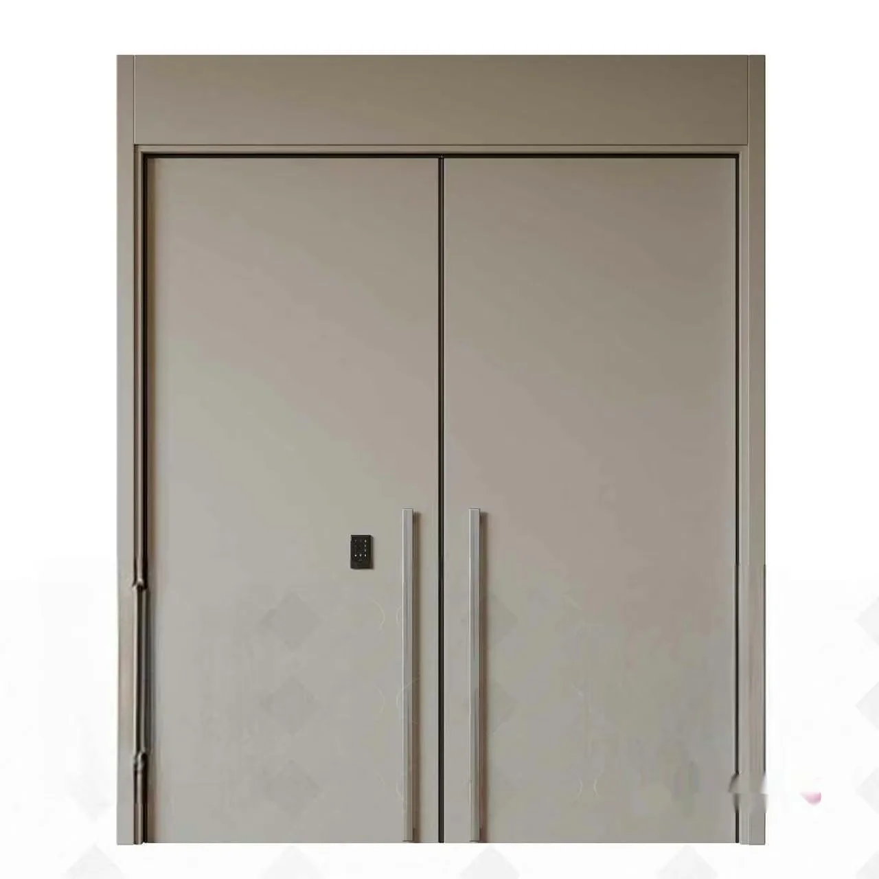 White Double Doors 3D Model – 2380 – VRAY Render