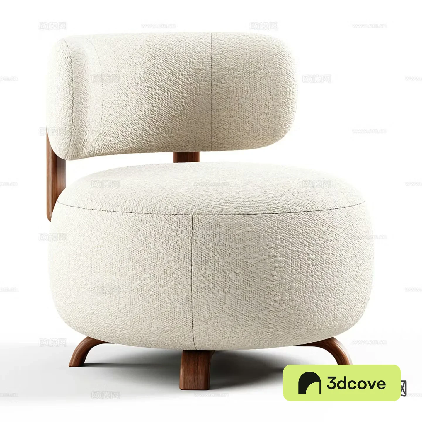 Cream style single sofa leisure sofa