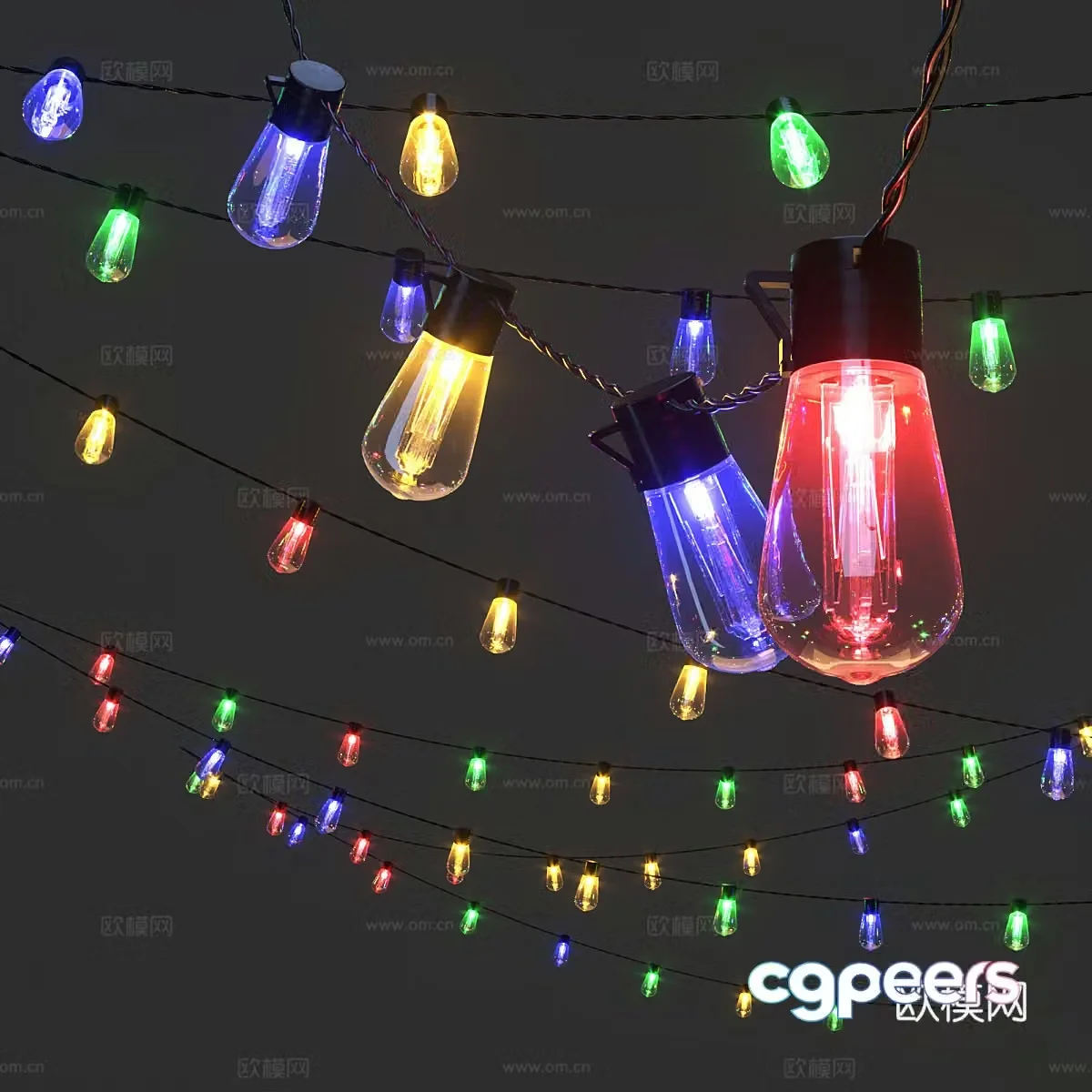 Modern decorative light 3d model