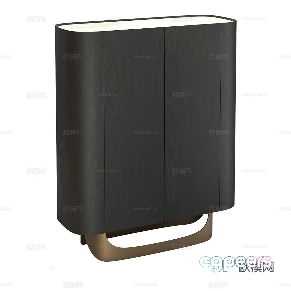 Light luxury side cabinet solid wood side cabinet tea cabinet dining cabinet storage cabinet storage cabinet storage cabinet 3D model