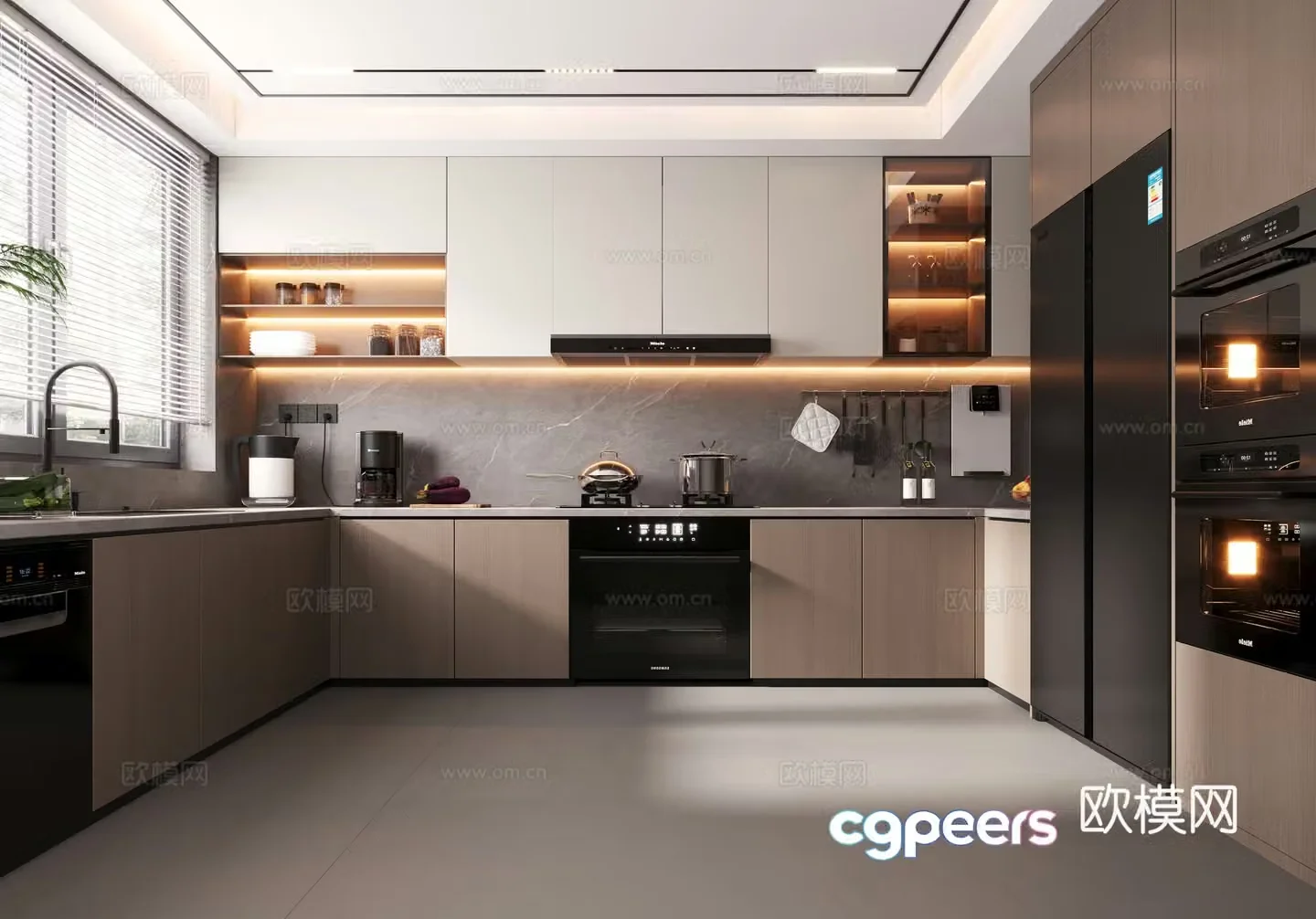 Modern kitchen 3d model