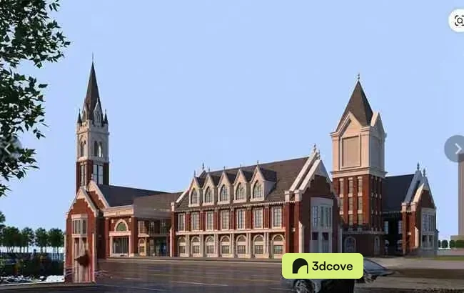 A Church Building With A Steeple