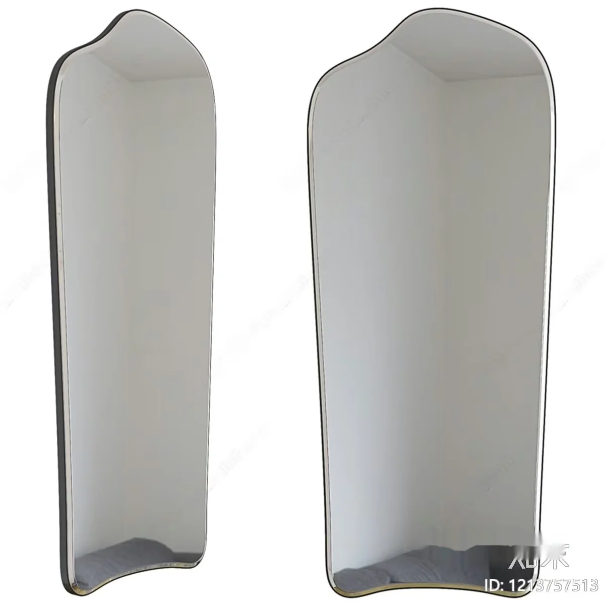 A Pair Of Mirrors 3D Model – 7592 – VRAY Render