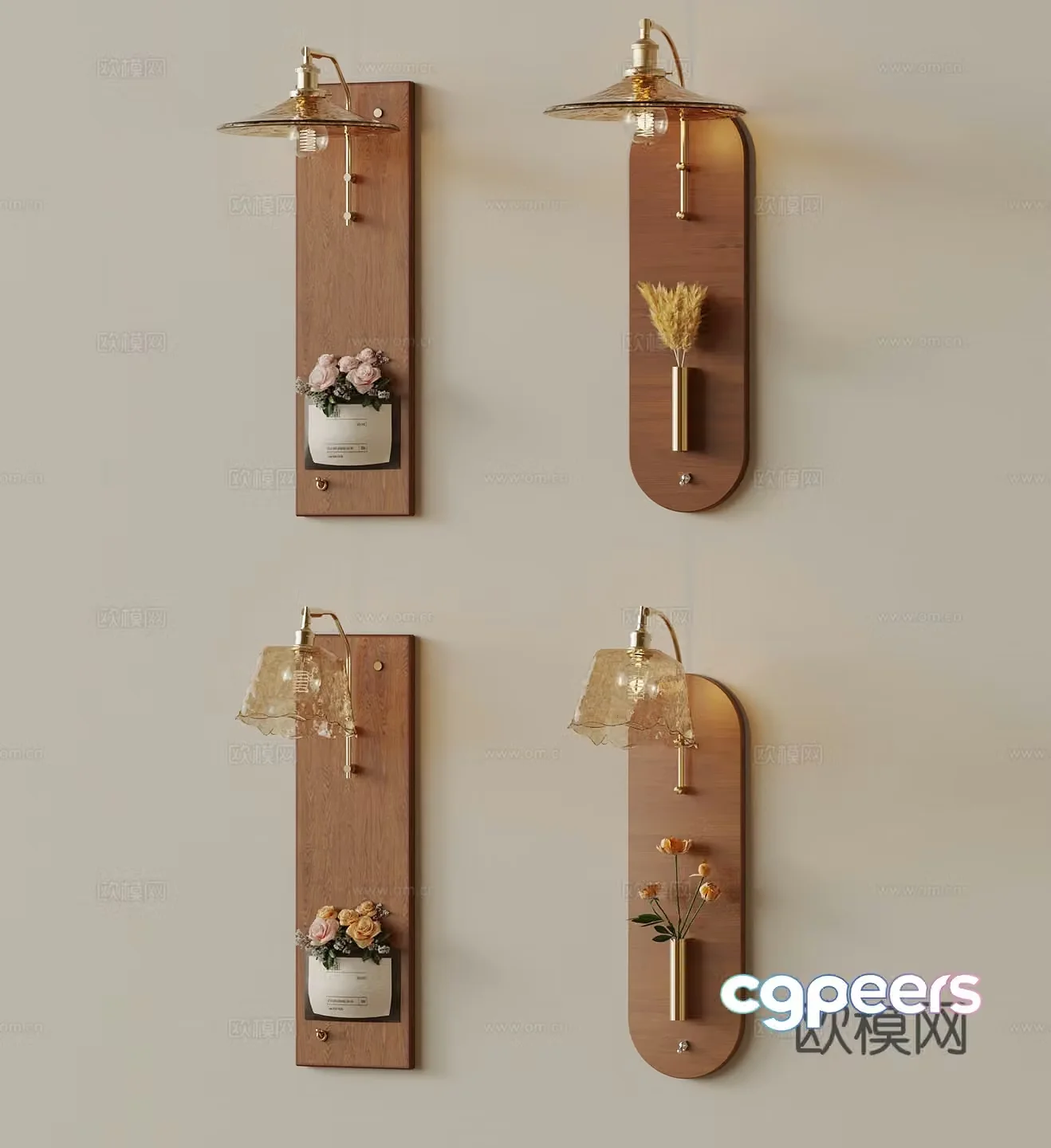 Wall lamp French medieval style wall lamp 3D model