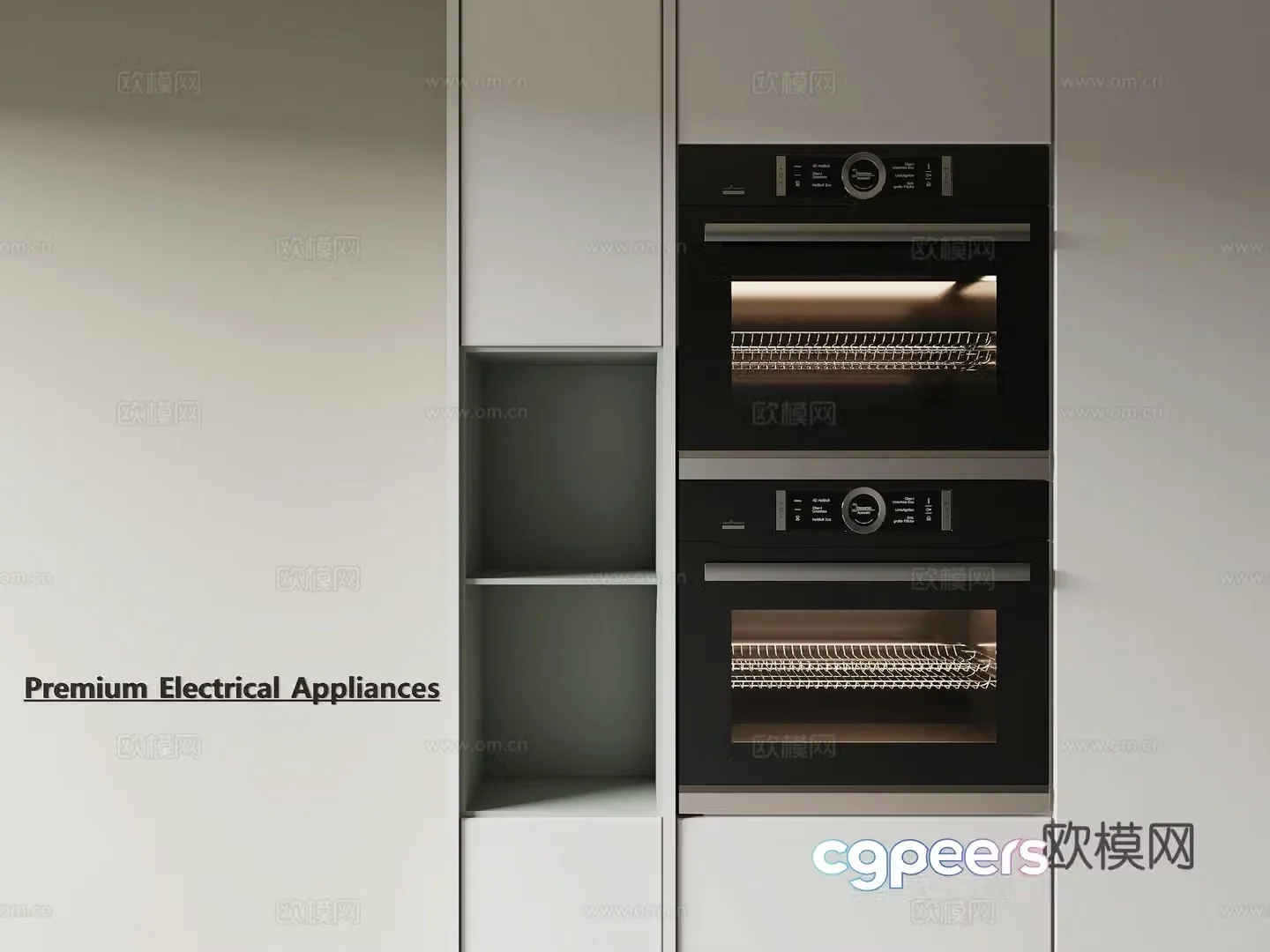 Modern steam oven 3d model