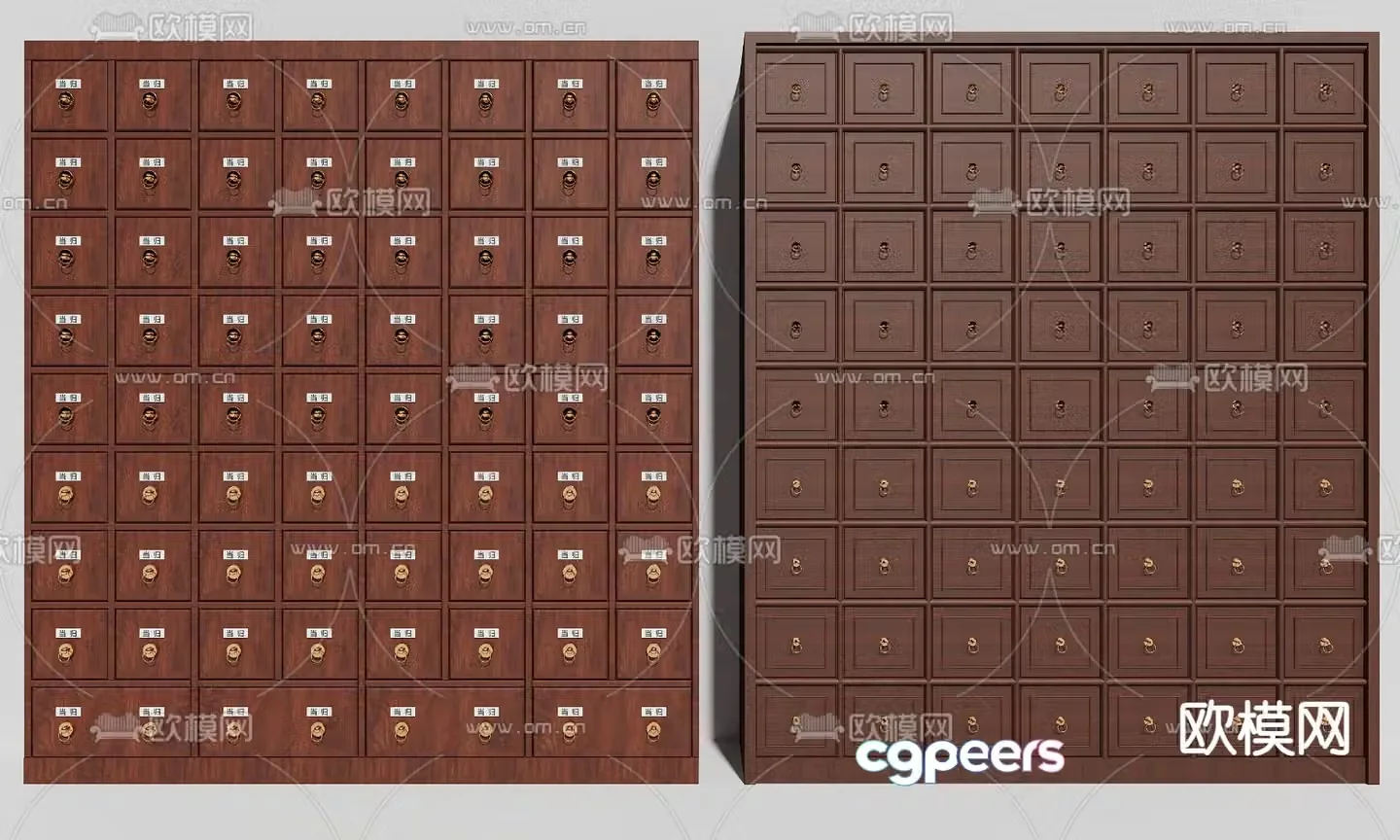 Traditional Chinese medicine cabinet Traditional Chinese medicine cabinet 3D model