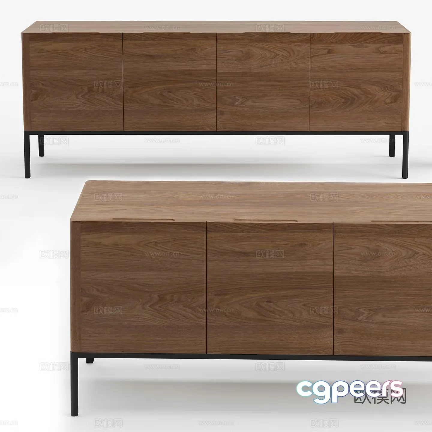 Modern Porada Kanto TV Cabinet 3D Model