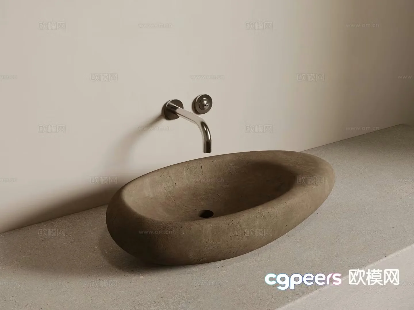 Wasabi Wash Basin Counter Basin Faucet 3D Model