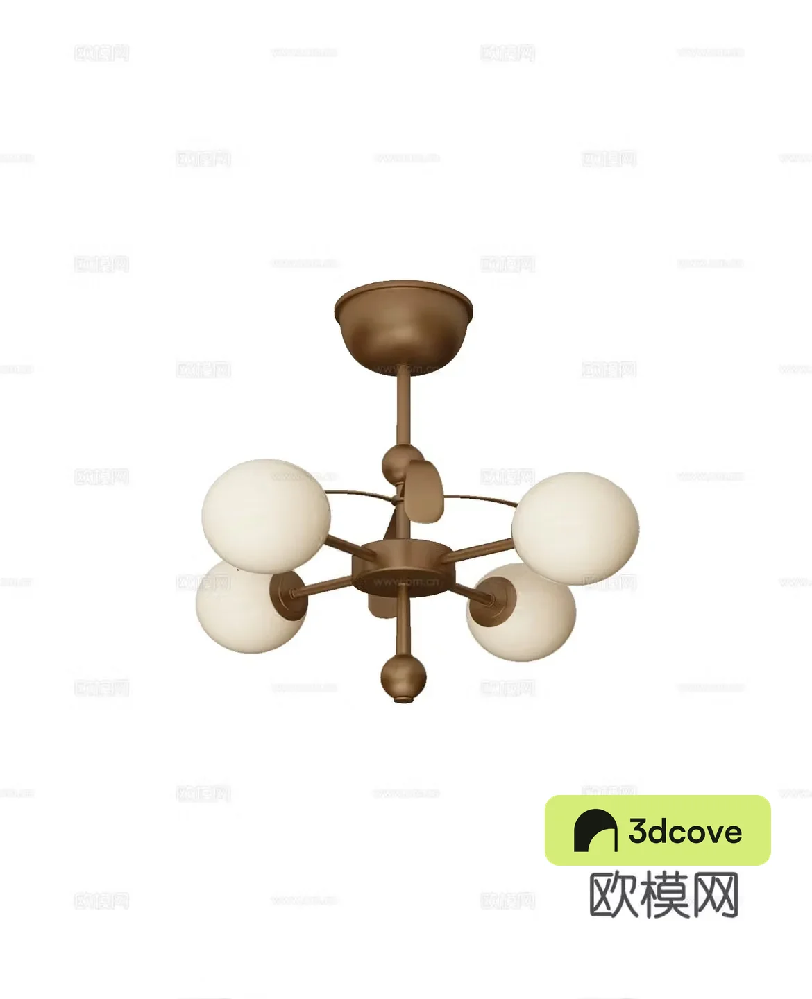 French multi-head chandelier