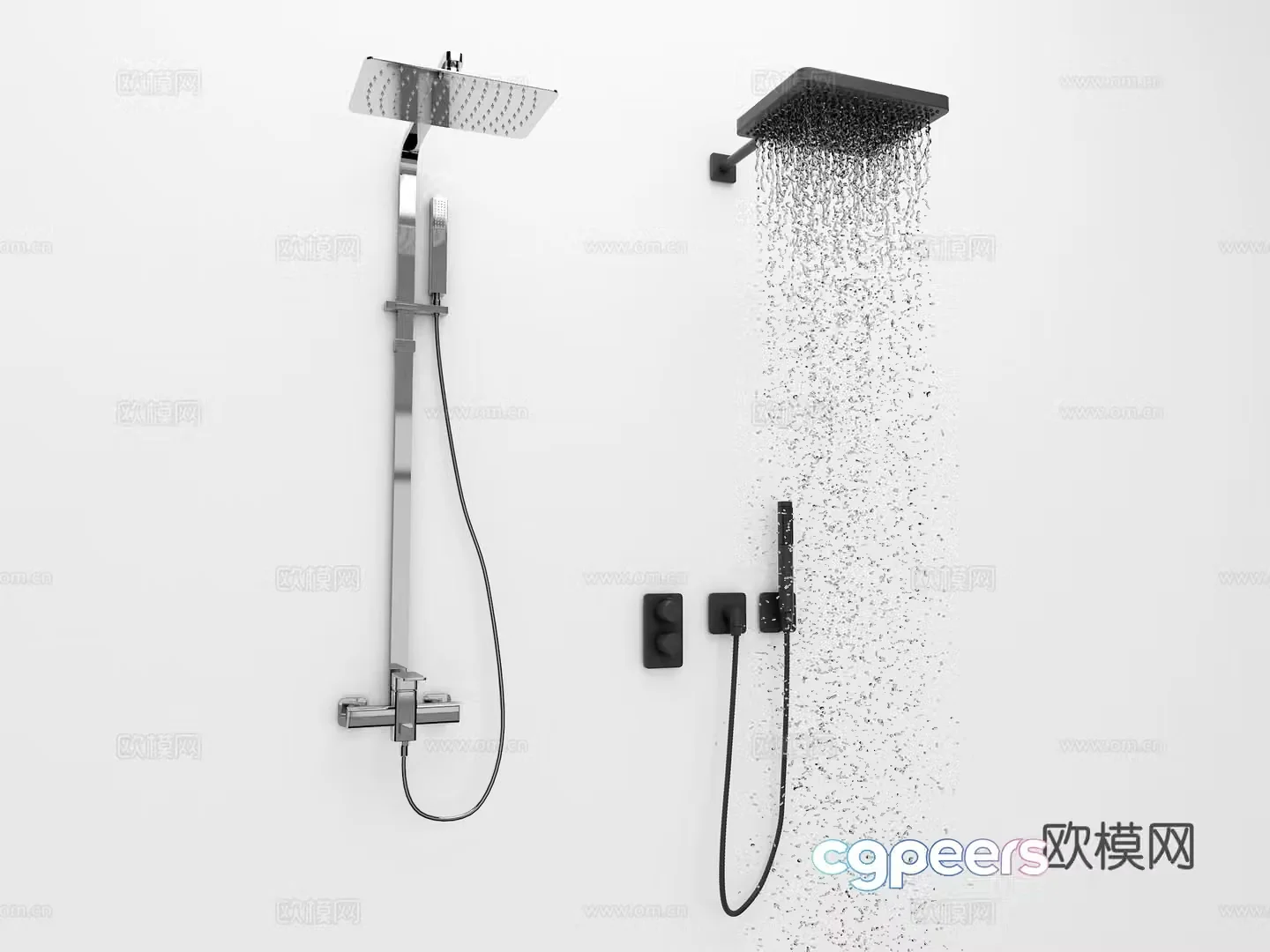 Shower shower nozzle Shower Bathroom hardware 3D model