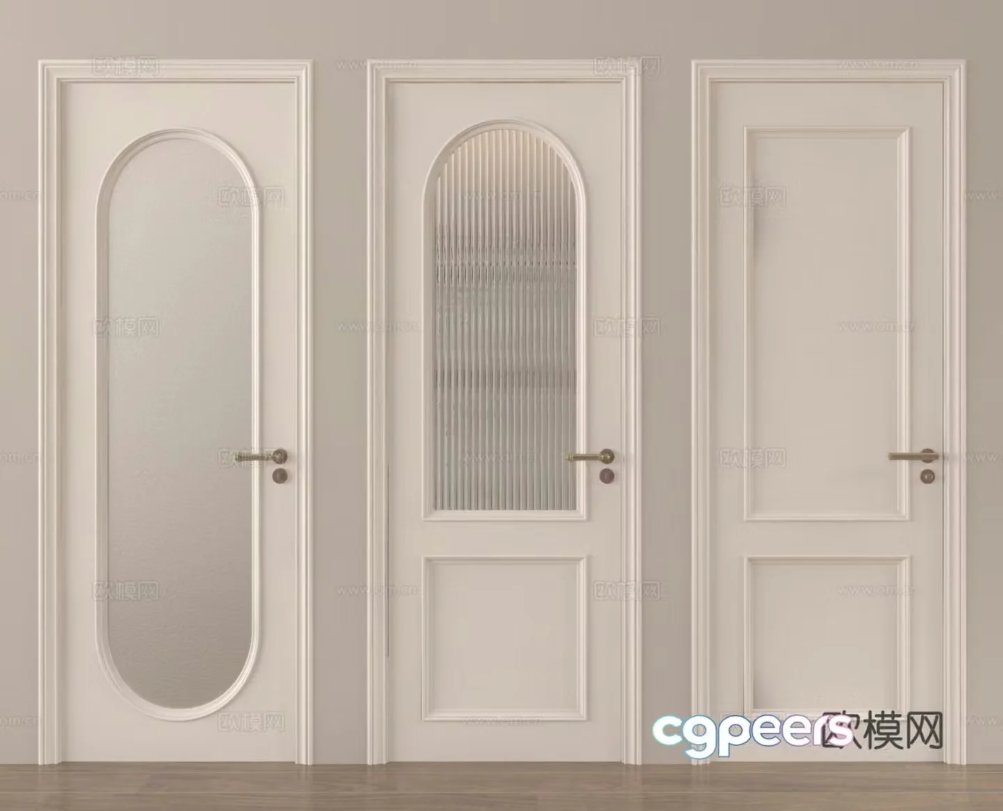 Door Single-open door House door Kitchen and bathroom door 3D model