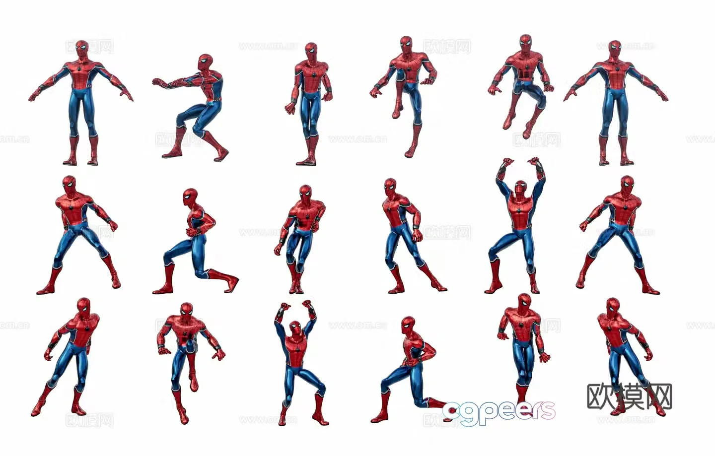 Modern Spider-Man Amazing Spider-Man Spider-Man Superhero Movie Hero Characters Spider-Man 3D Model