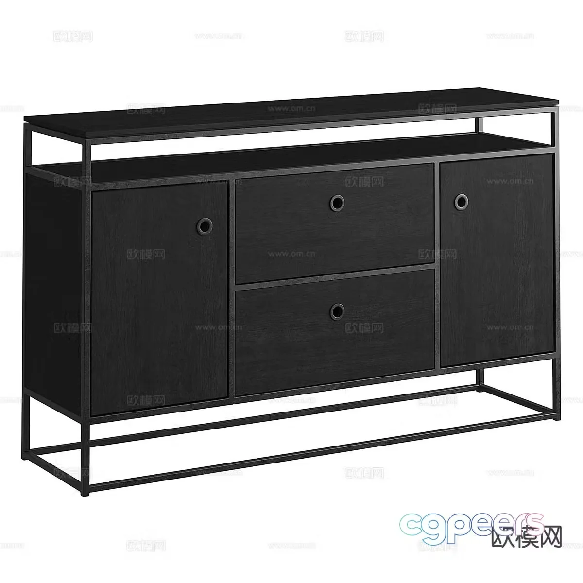 Modern side cabinet entrance cabinet 3d model