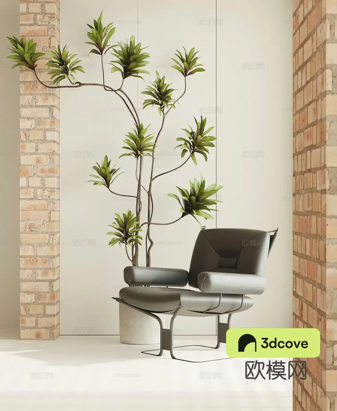 Leather chair lounge chair