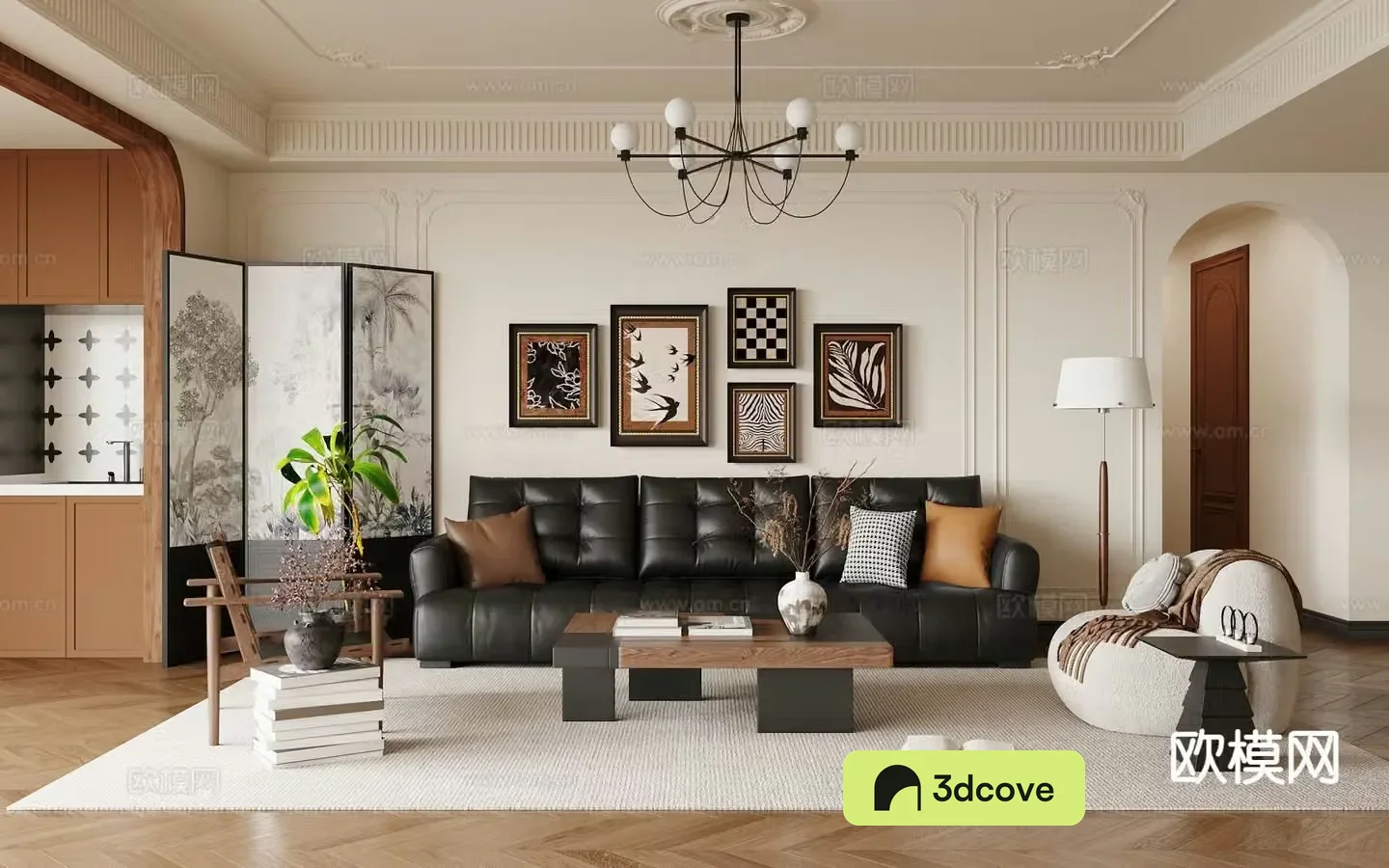 Medieval style living room