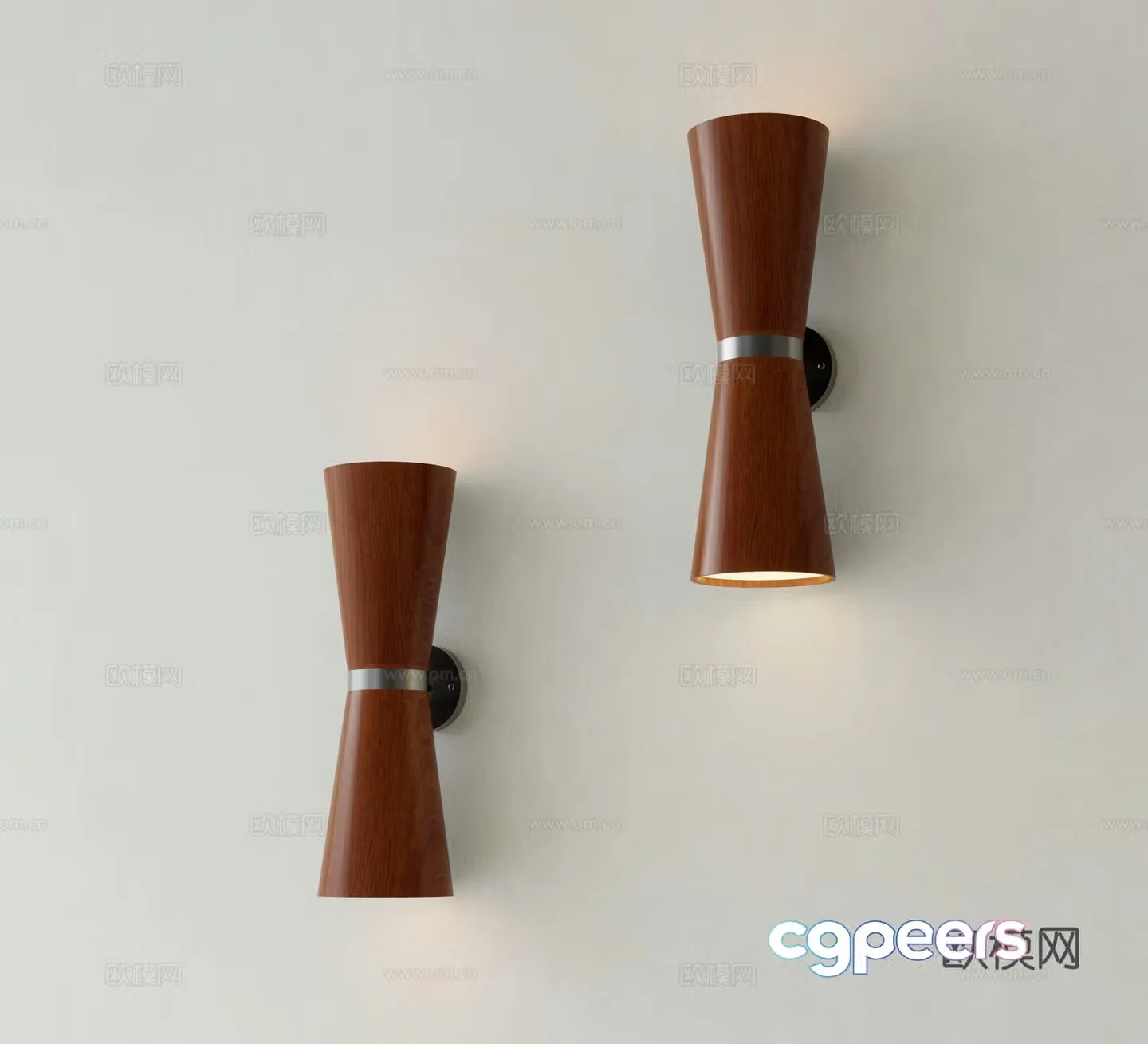 Medieval style wall lamp mirror front lamp small wall lamp 3d model
