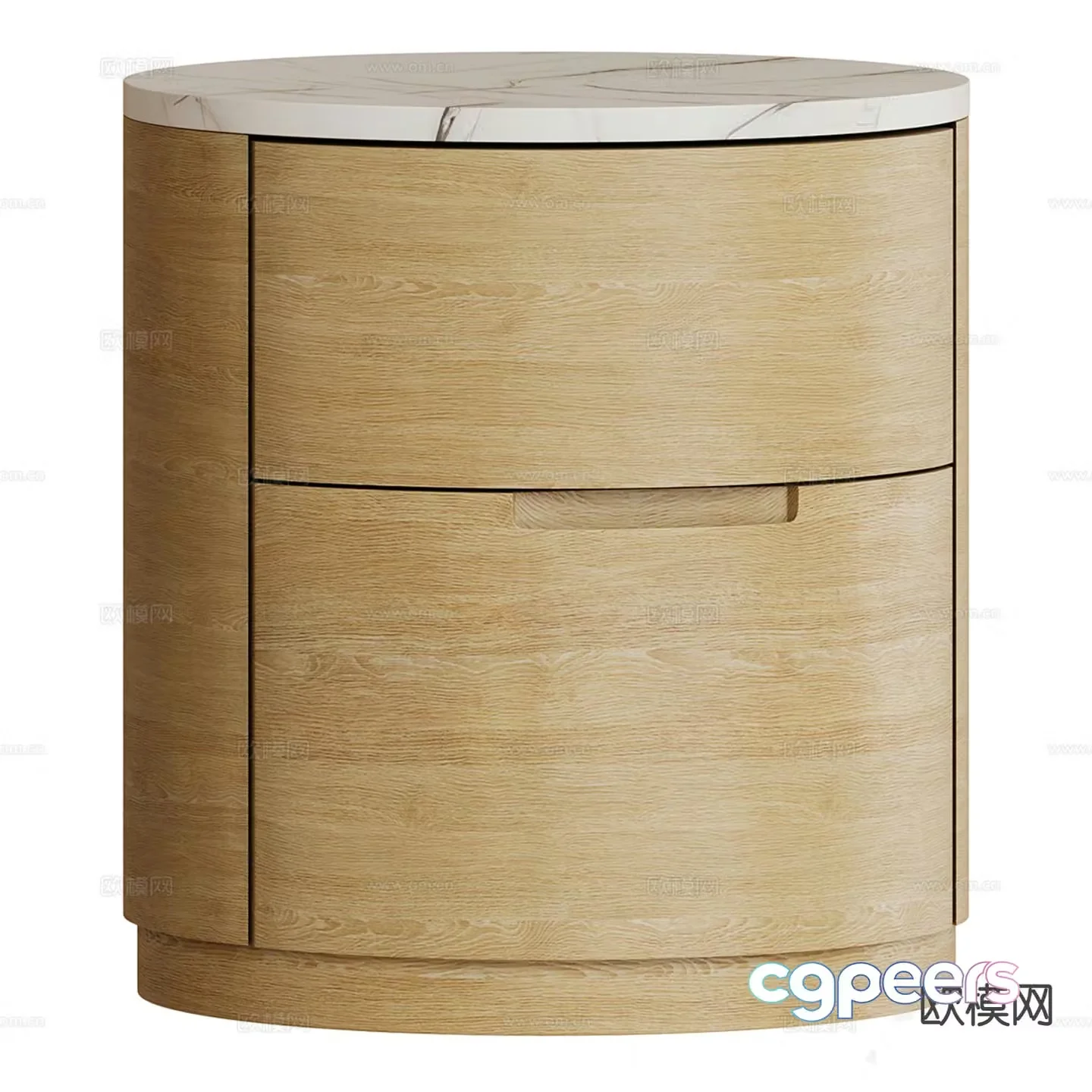 Modern bedside table 3d model