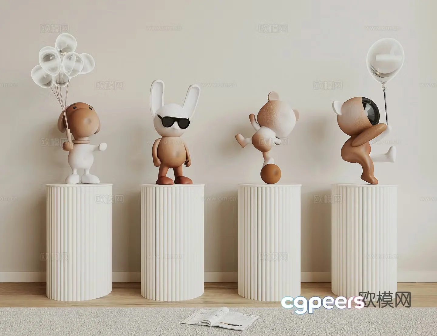 Modern sculpture 3d model