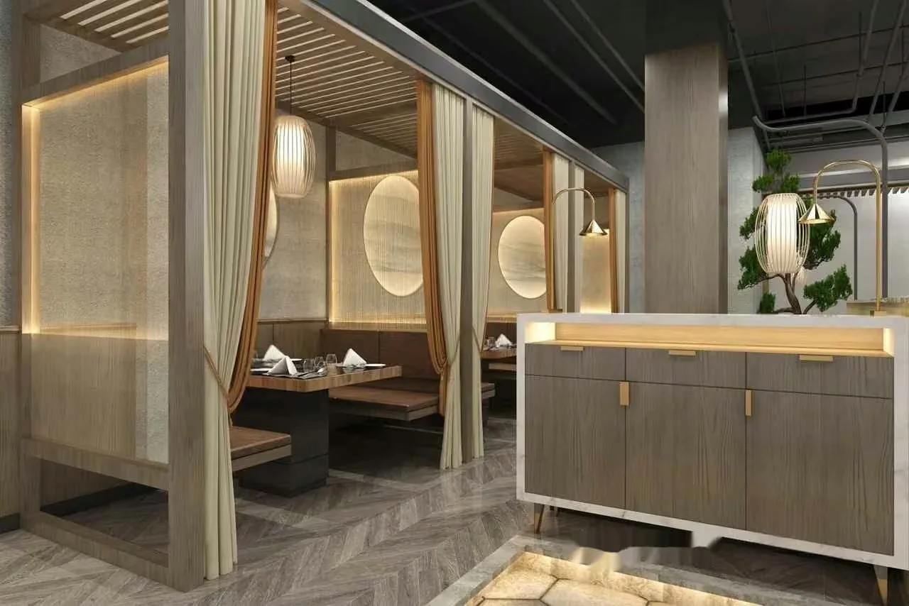 Modern Asian Restaurant 3D Model – 8957 – VRAY Render