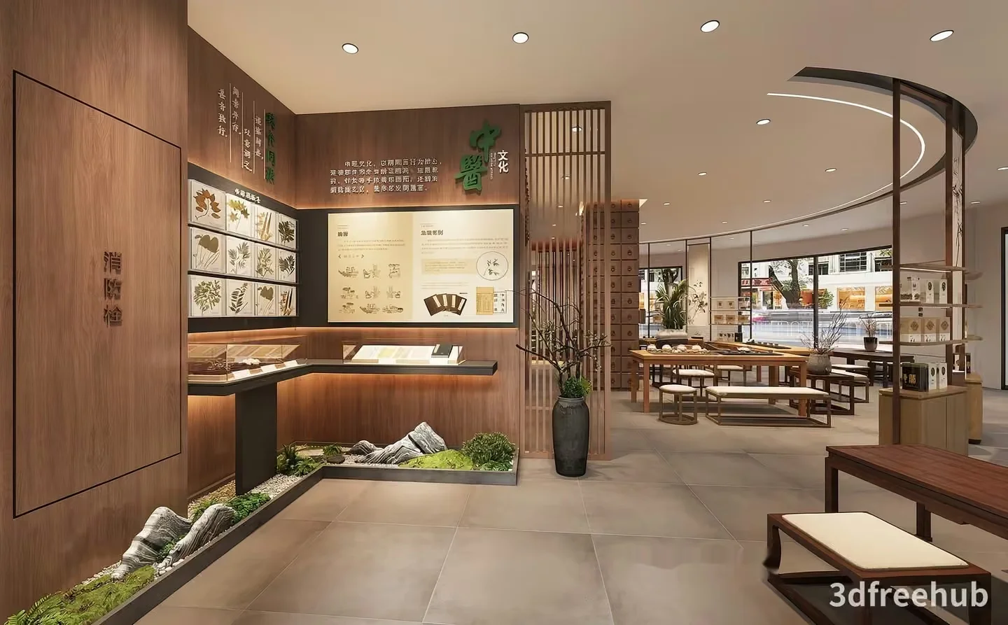 Modern Chinese Interior 3D Model – 21501 – VRAY Render