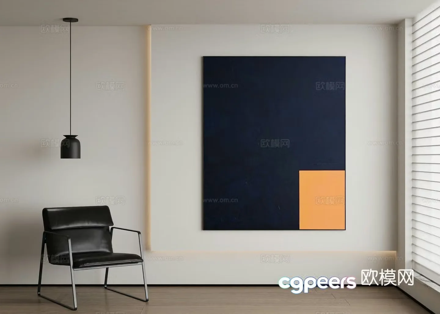 Modern decorative painting 3d model