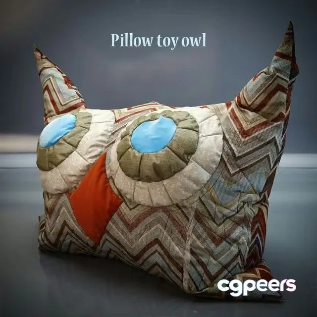3ds Max Free – Pillow owl