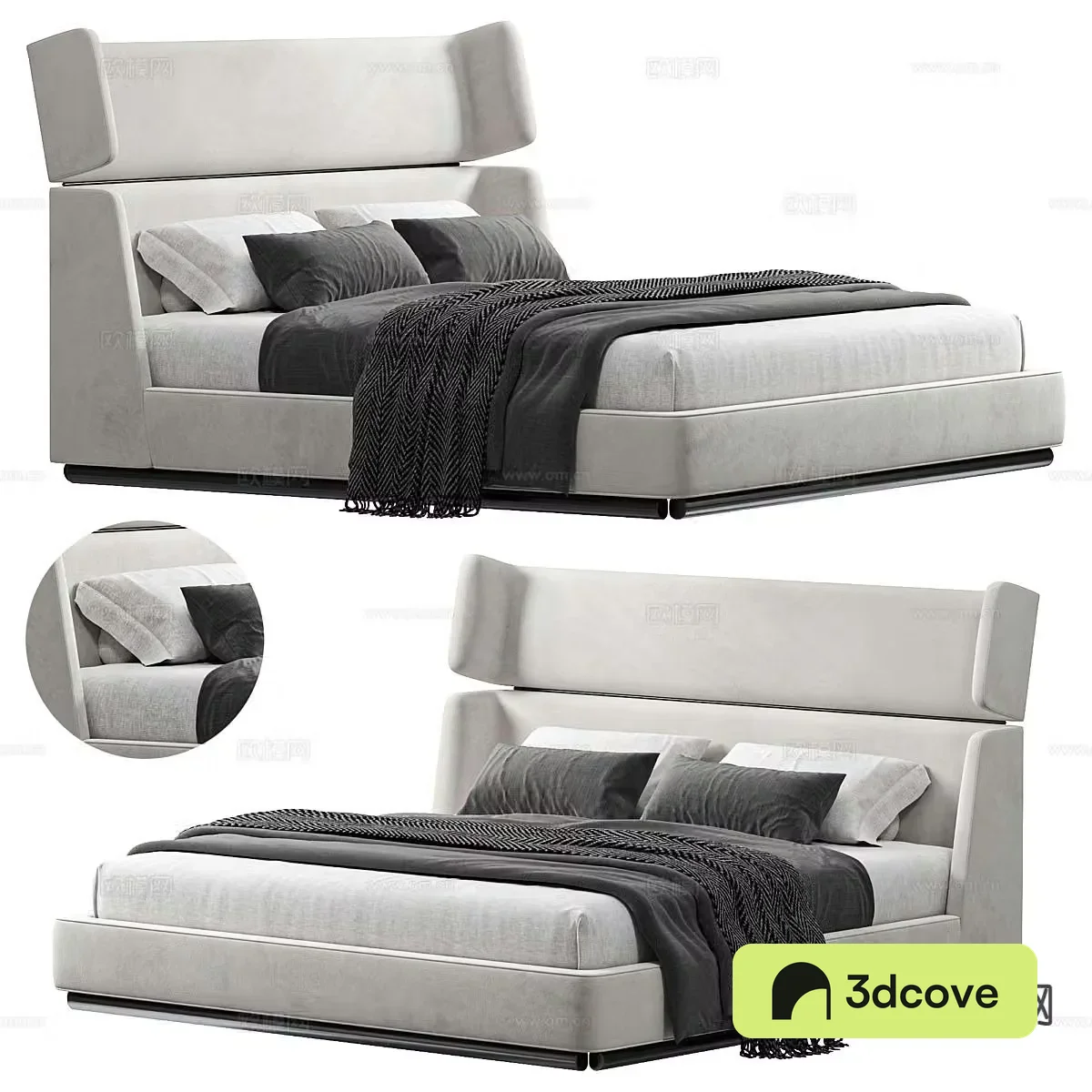 Modern double bed