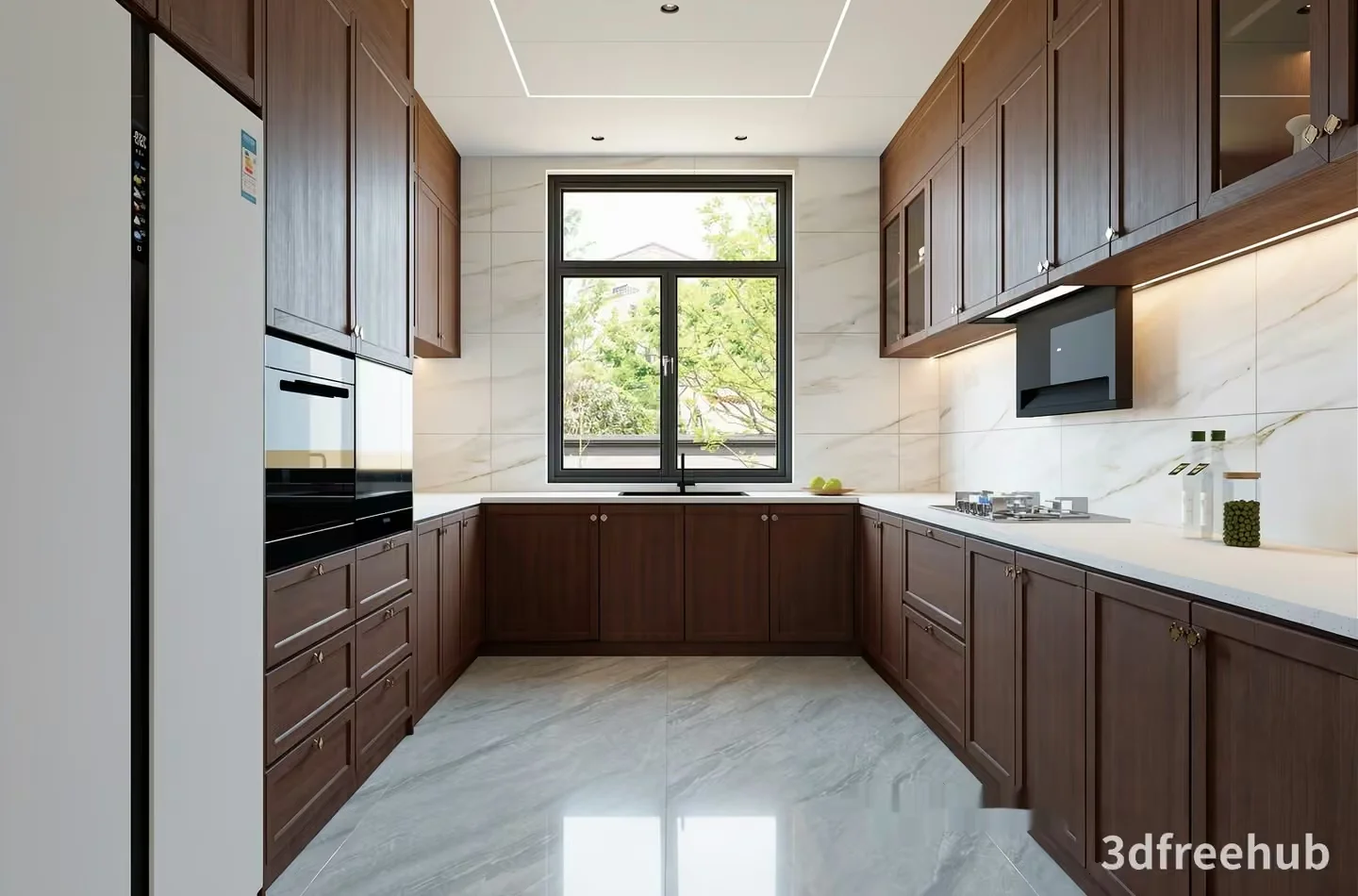 Modern Kitchen 3D Model – 21164 – VRAY Render