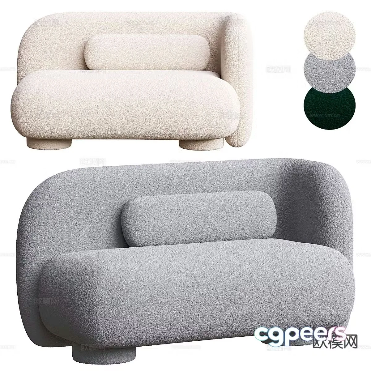 Modern leisure sofa 3d model