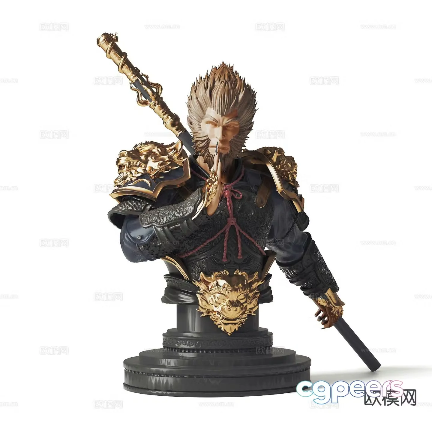 Monkey King Sculpture Monkey King Sculpture 3D model