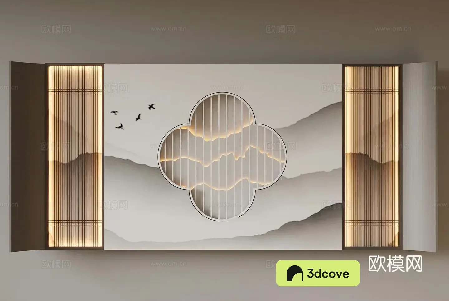 New Chinese style background wall