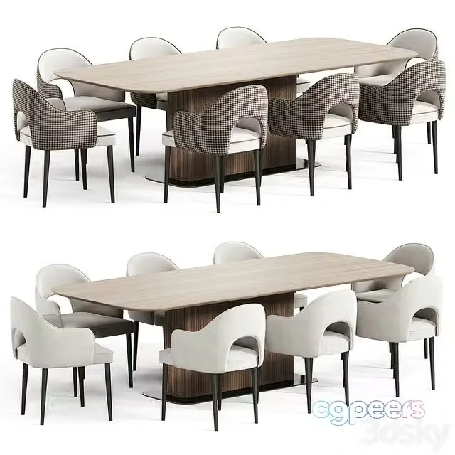 3ds Max Free – Dining Set 16