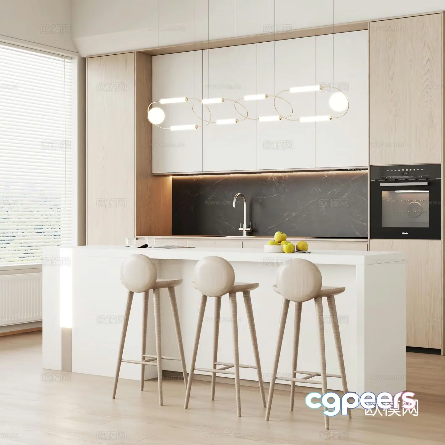 Modern restaurant 3d model