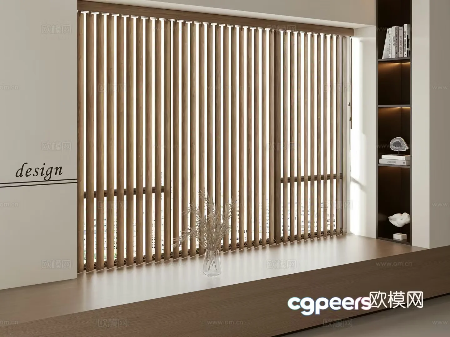 New Chinese style blinds 3D model