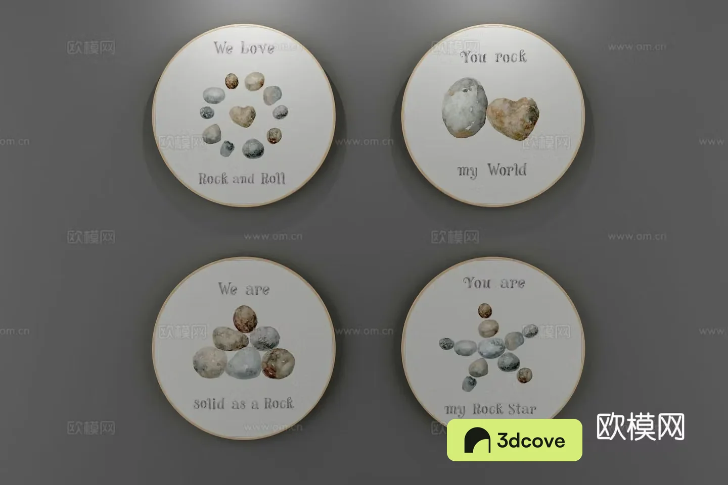 Modern stone hanging painting decorative painting