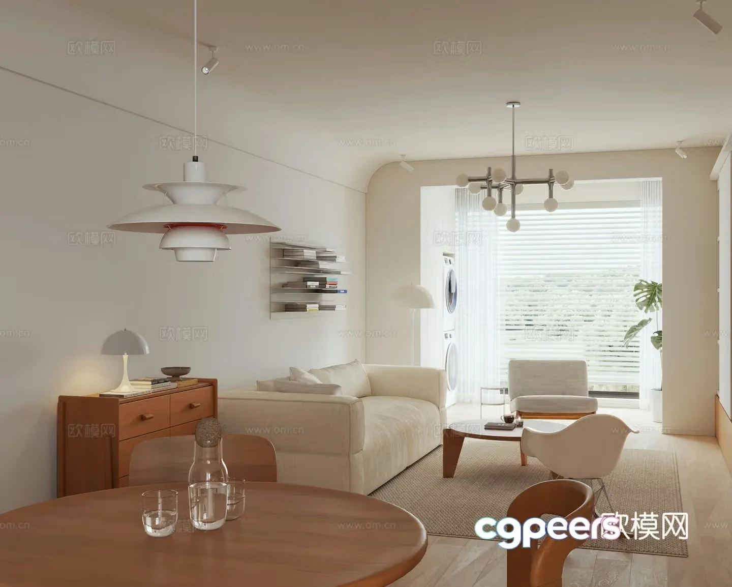 Cream Fengke restaurant 3d model