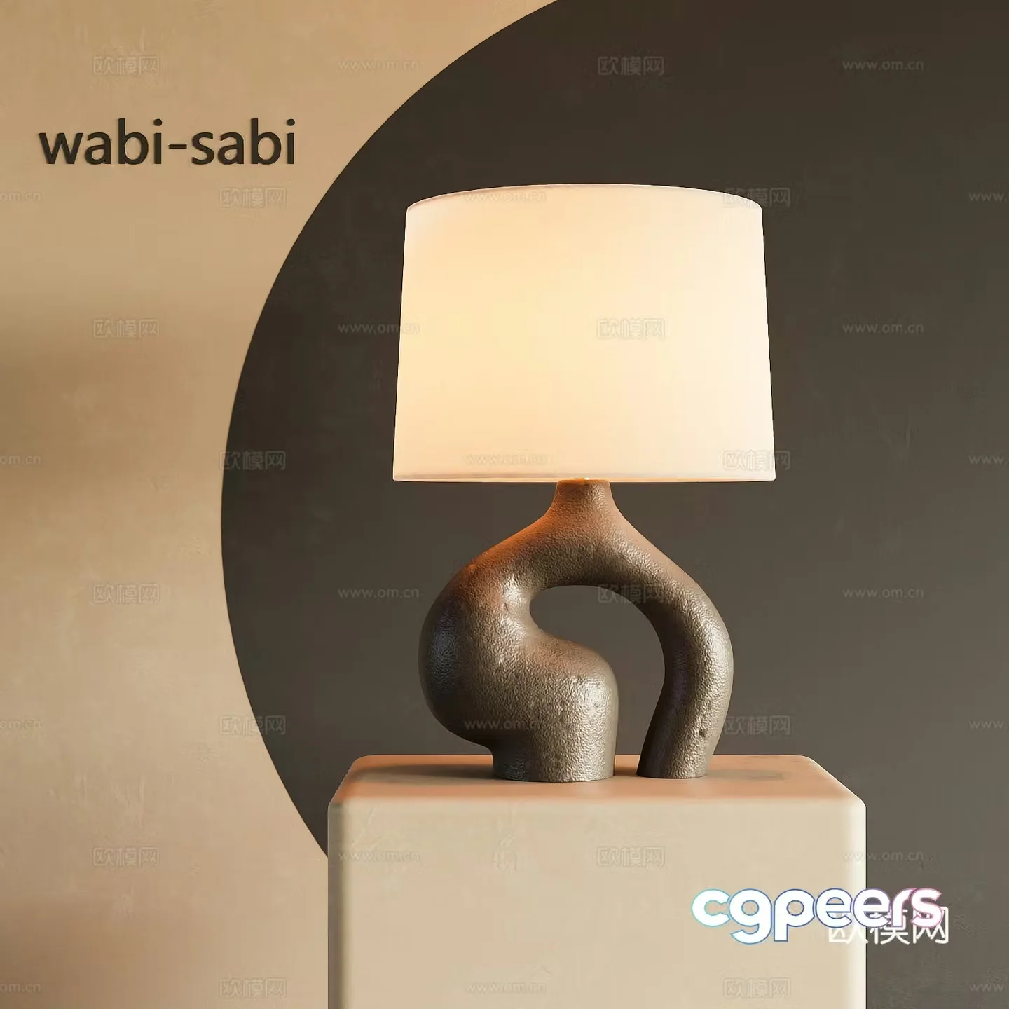 3D model of medieval style table lamp