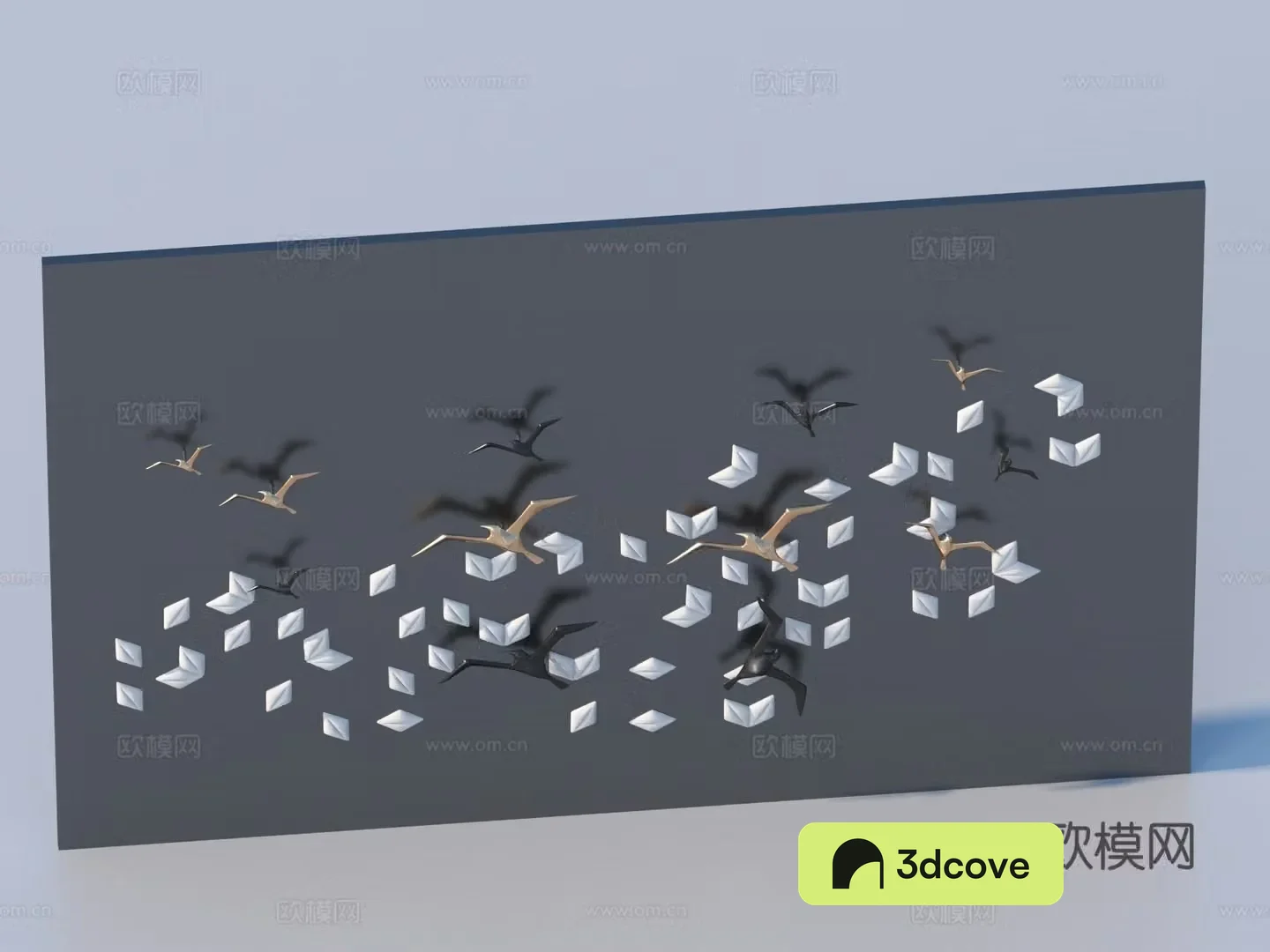 Wall decoration bird shape