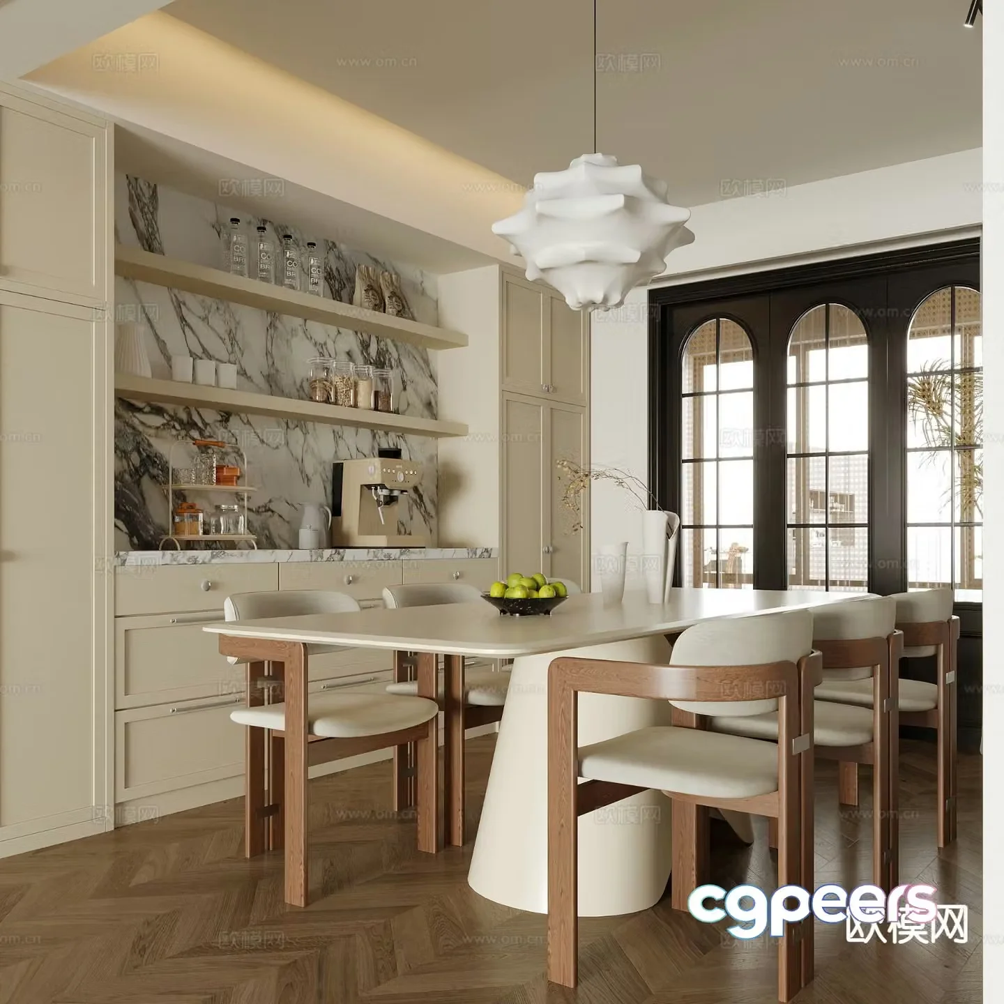 Modern restaurant 3d model