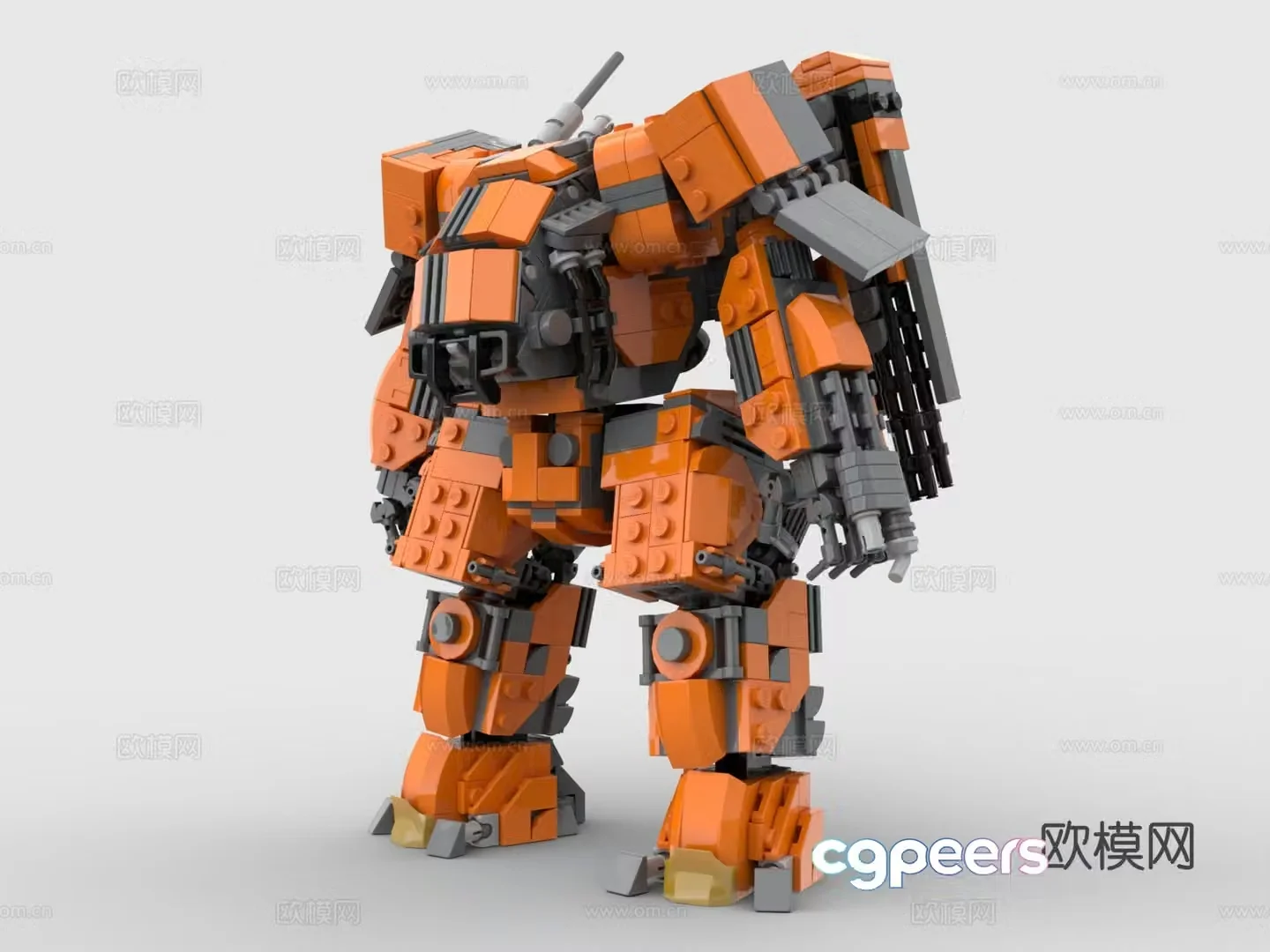 LEGO LEGO toys building blocks Gundam robot battle robot heavy machine 3d model
