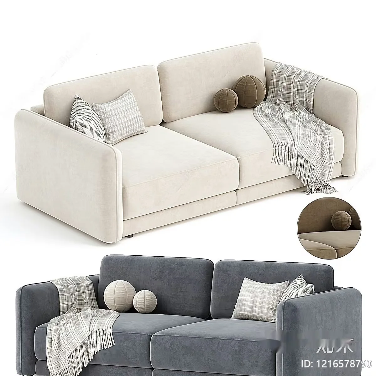 Modern Living Room 3D Model – 18438 – VRAY Render